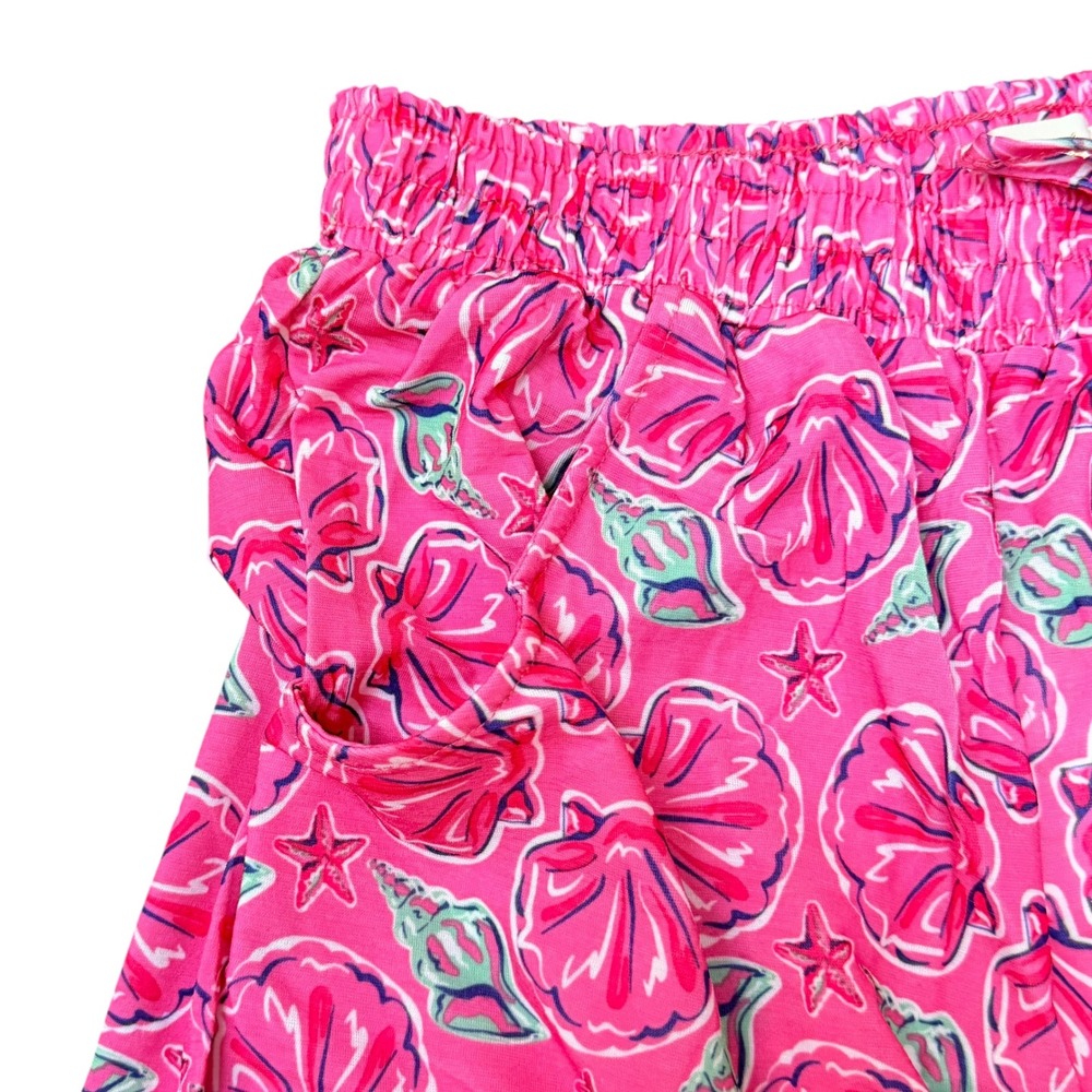 Simply Southern Shorts L/XL Pink Blue Pull On Tassels Beachy Resort Vacation NWT - Picture 4 of 9
